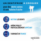 Dentifrice Anti-Tartre à croquer pour Chien - 30 Comprimés