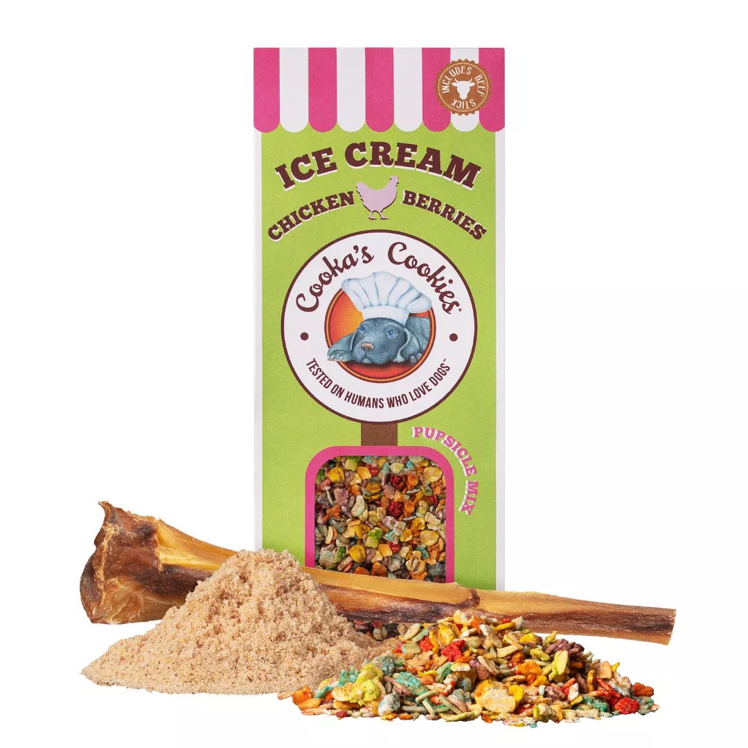 Mélange de crème glacée au poulet et aux fraises