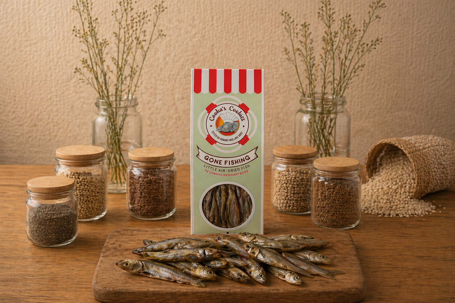 Sprats séchés – Friandise naturelle 100 % poisson riche en oméga-3 pour chien