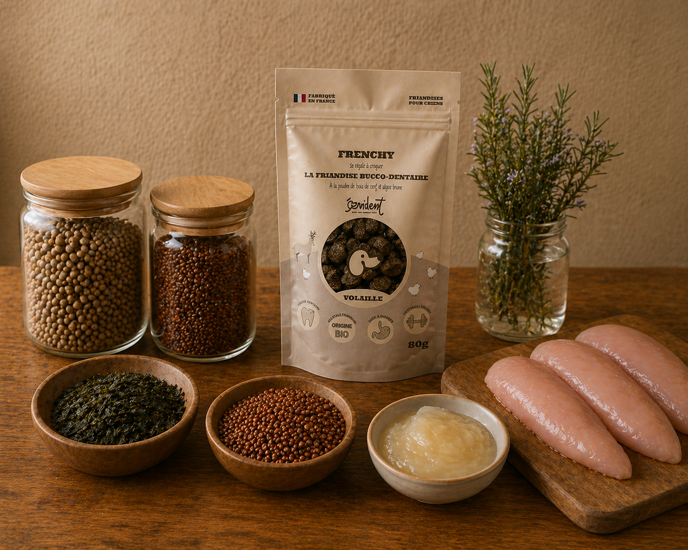Frenchy – Friandises dentaires naturelles pour chien (anti-tartre & haleine fraîche)