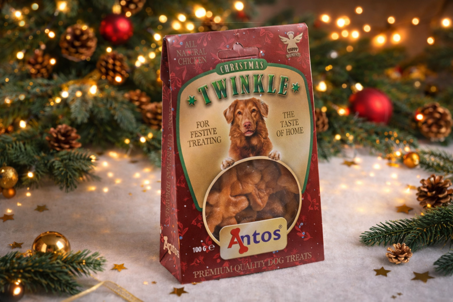 Friandises  pour chien – étoiles gourmandes au poulet