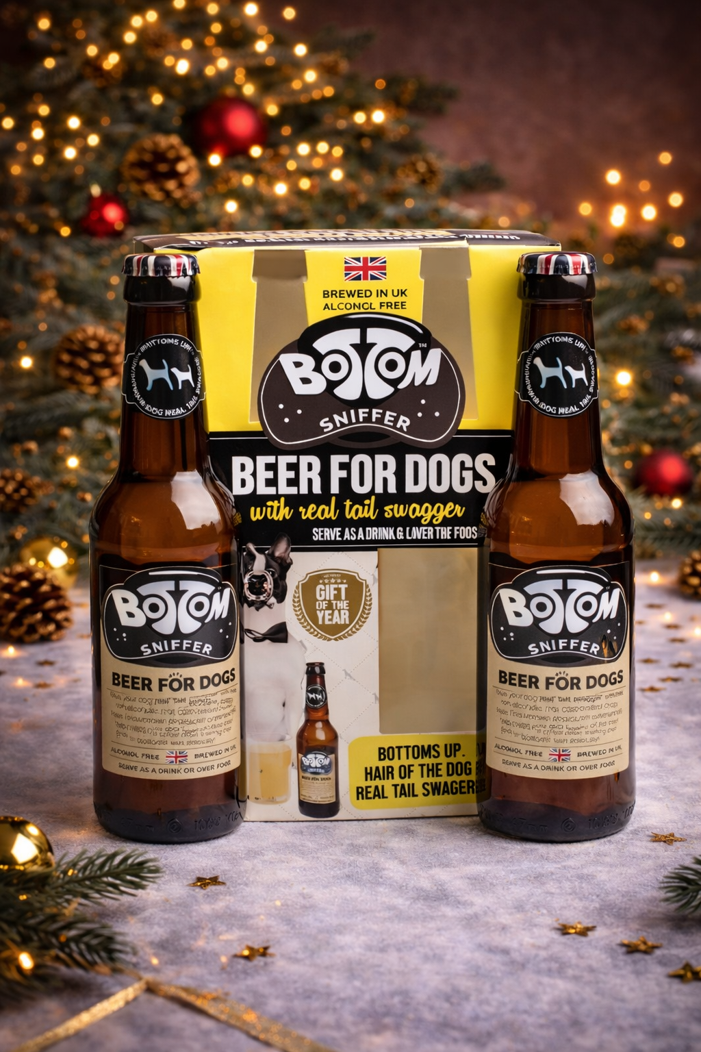 Lot de bière pour chien  – coffret festif