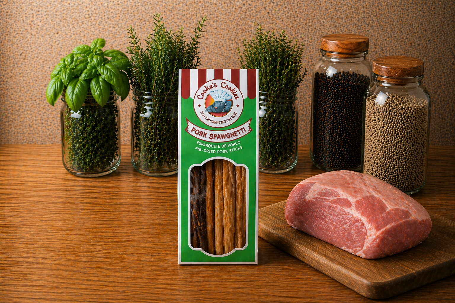 Spaghetti de porc – Friandise naturelle & gourmande pour chien