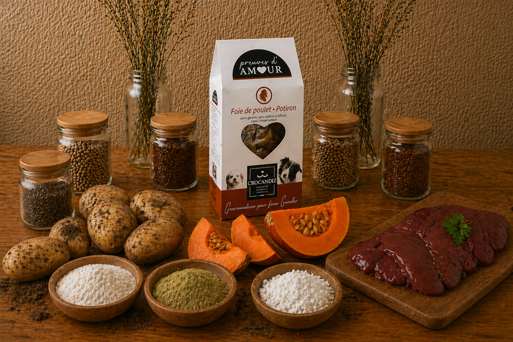 Friandises naturelles au foie de poulet & potiron pour chien – recette artisanale