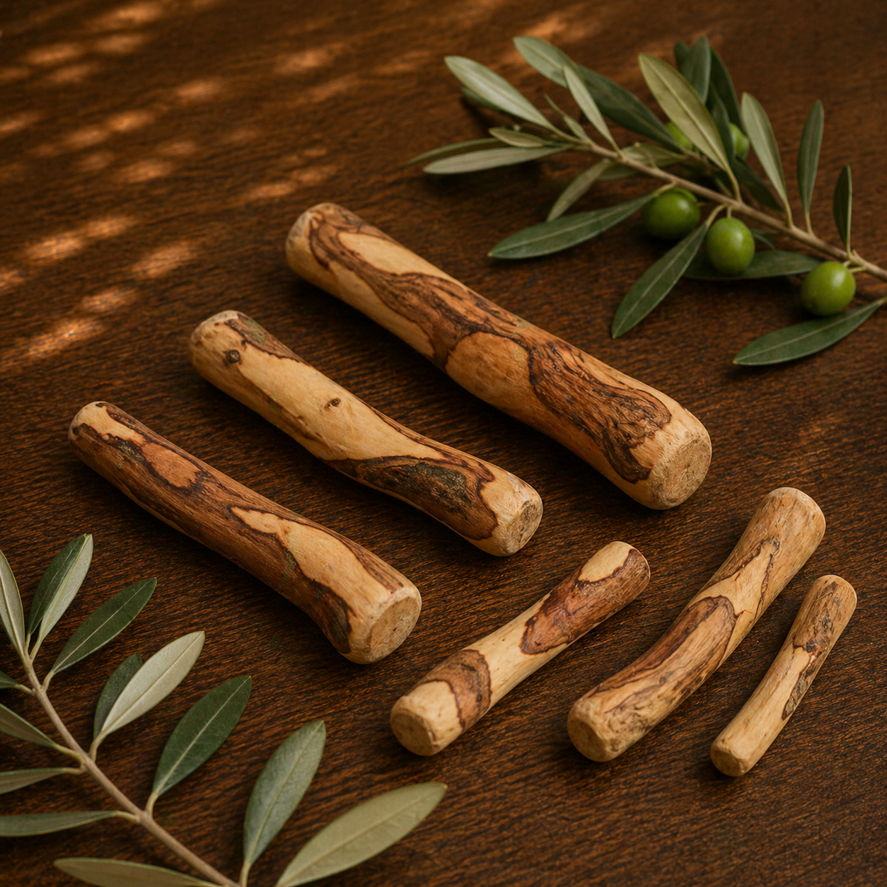 Bois d’olivier pour chien – Mastication naturelle & résistante