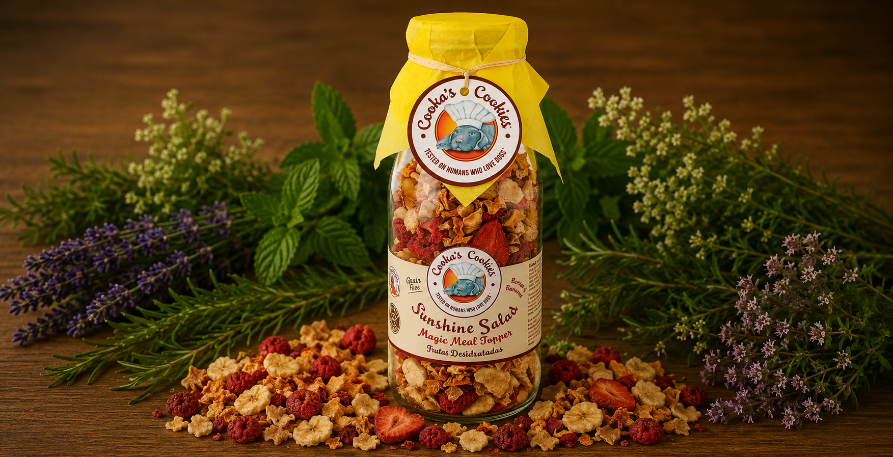 Salade Ensoleillée – Mélange de fruits séchés pour chiens