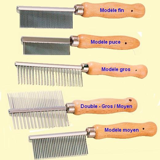 Peigne avec manche en bois