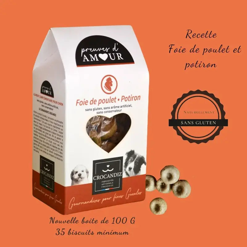 Biscuits foie de poulet - potiron