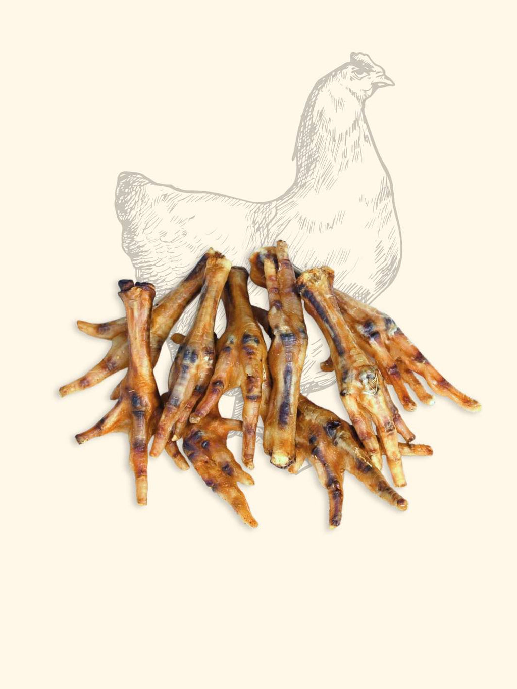 Pattes de poulet séchées